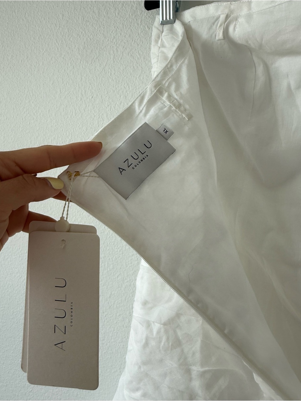 NWT AZULU White Mila Mini Dress - Picture 14 of 16